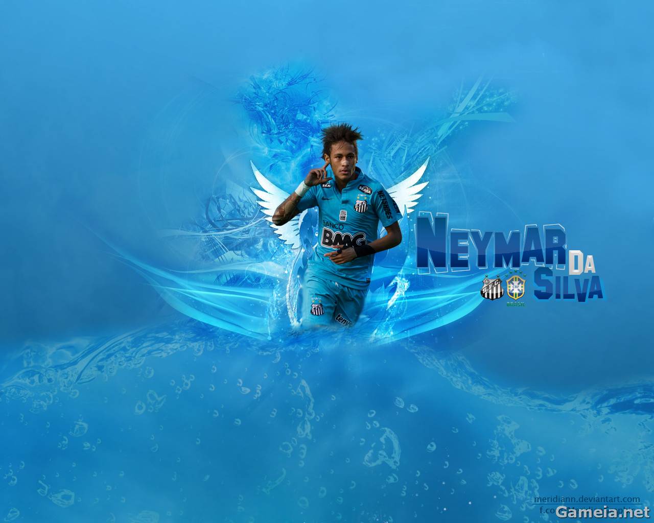 Neymar Da Silva 2012 Wallpaper. Gameia.net