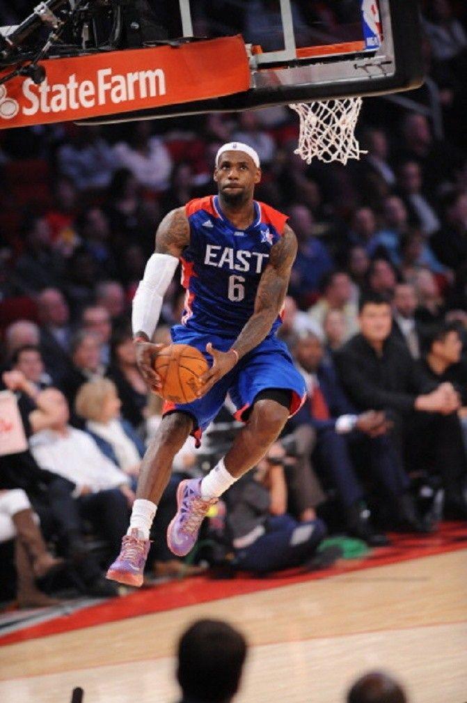 NBA All Star Game Wallpaper with Miami Heat LeBron James dunk