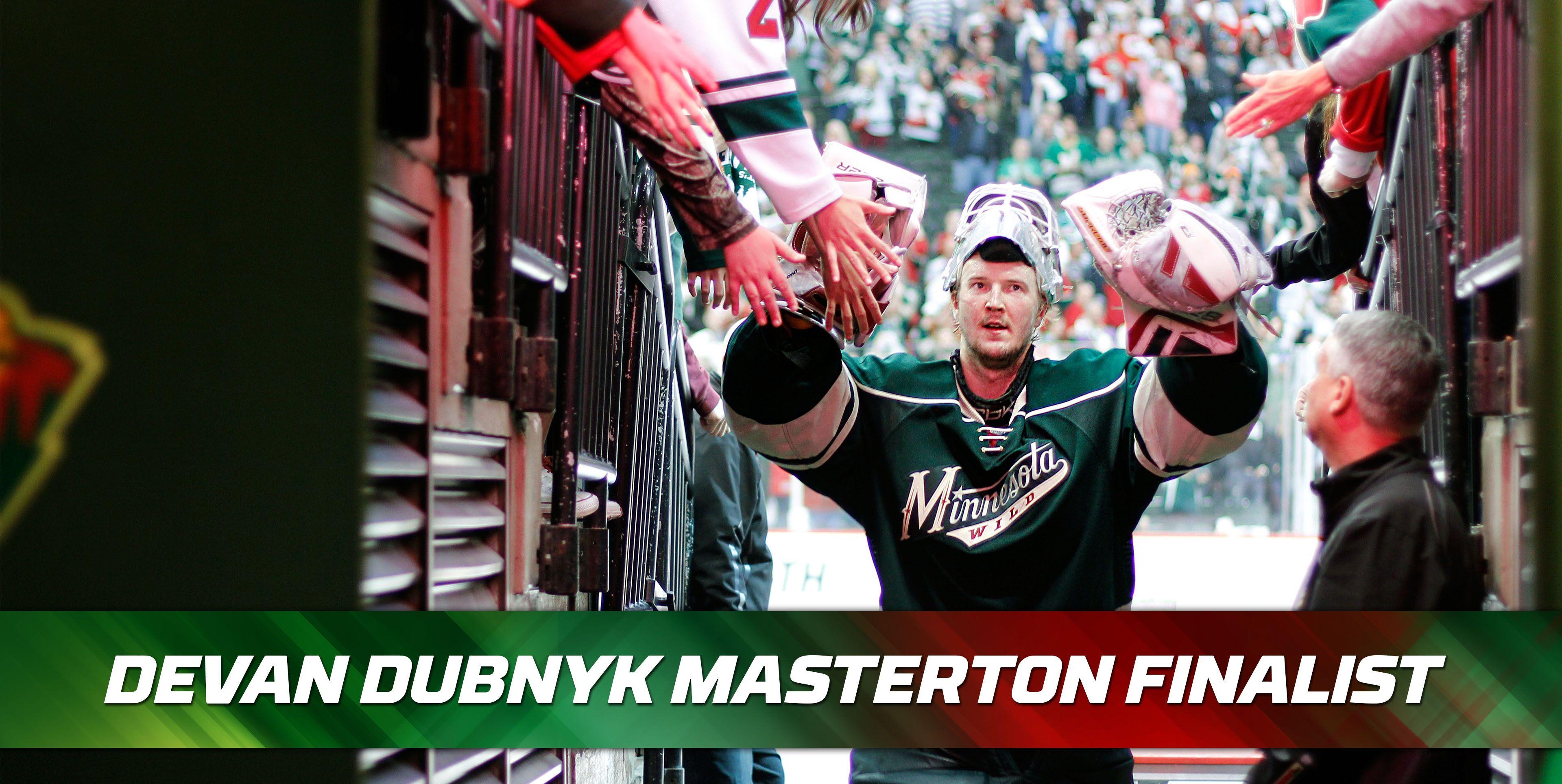 Dubnyk Named Masterton Finalist