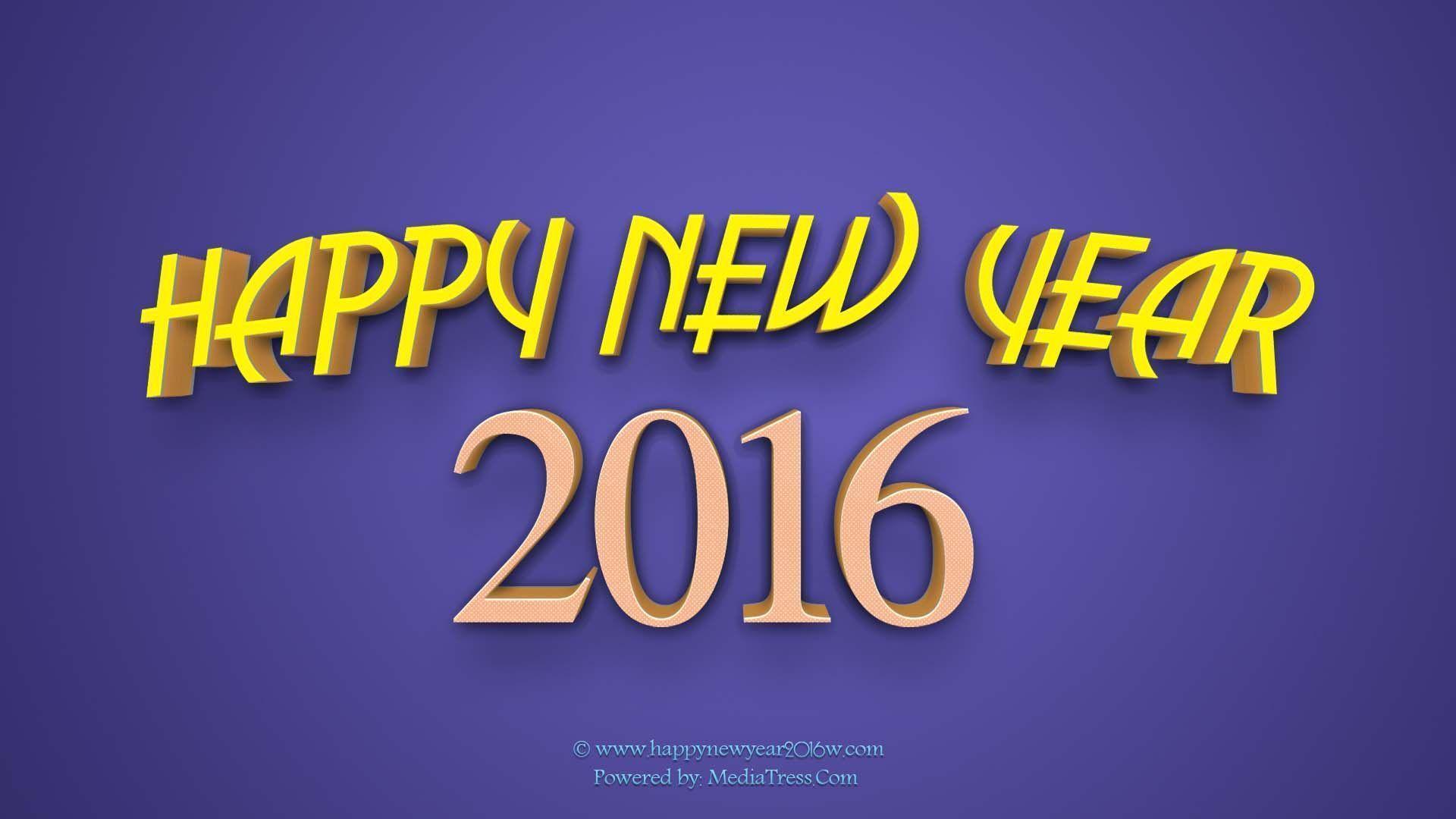 High Resolution Happy New Year 2016 HD 1080p Wallpaper Full Size