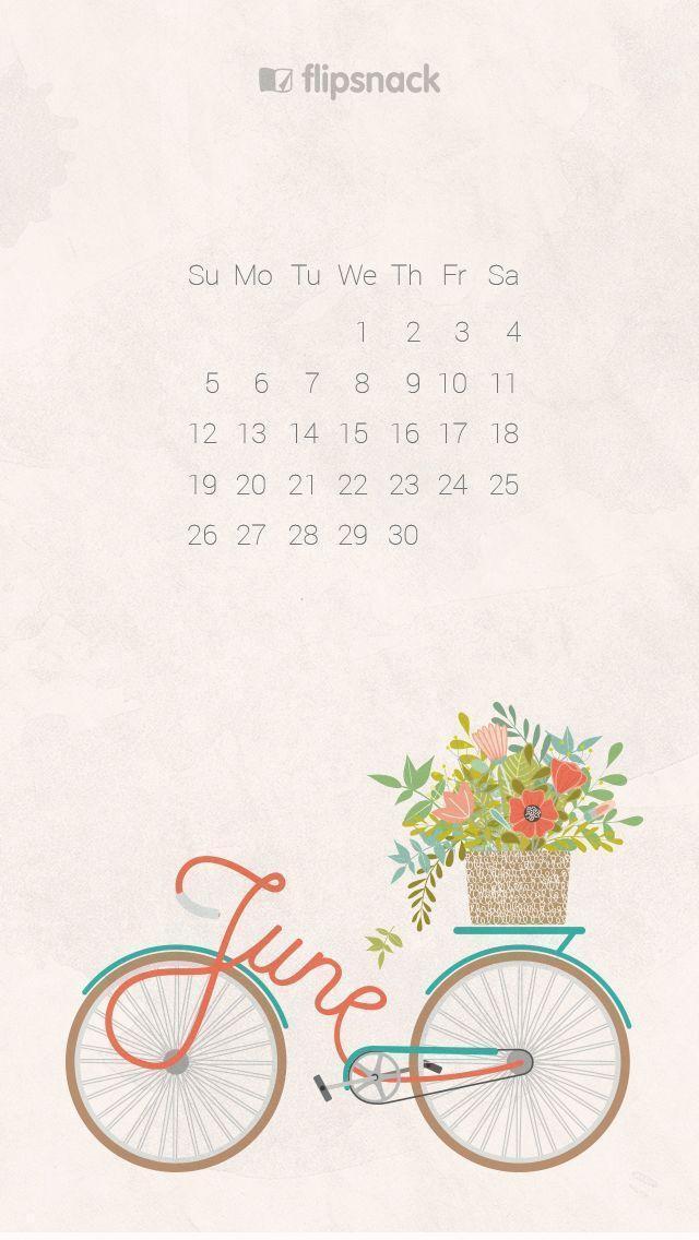 June 2016 free calendar wallpaper
