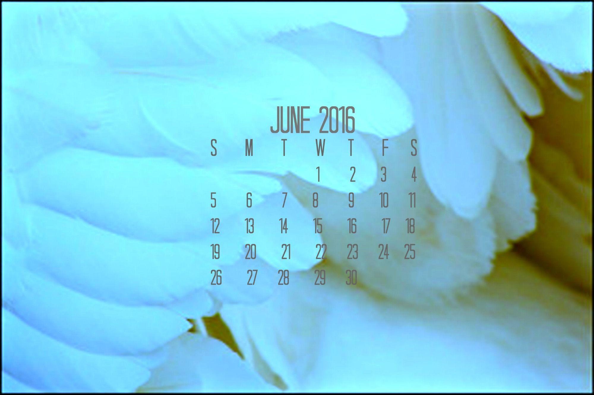 Free Download: June 2016 Desktop Calendar Silver Linings