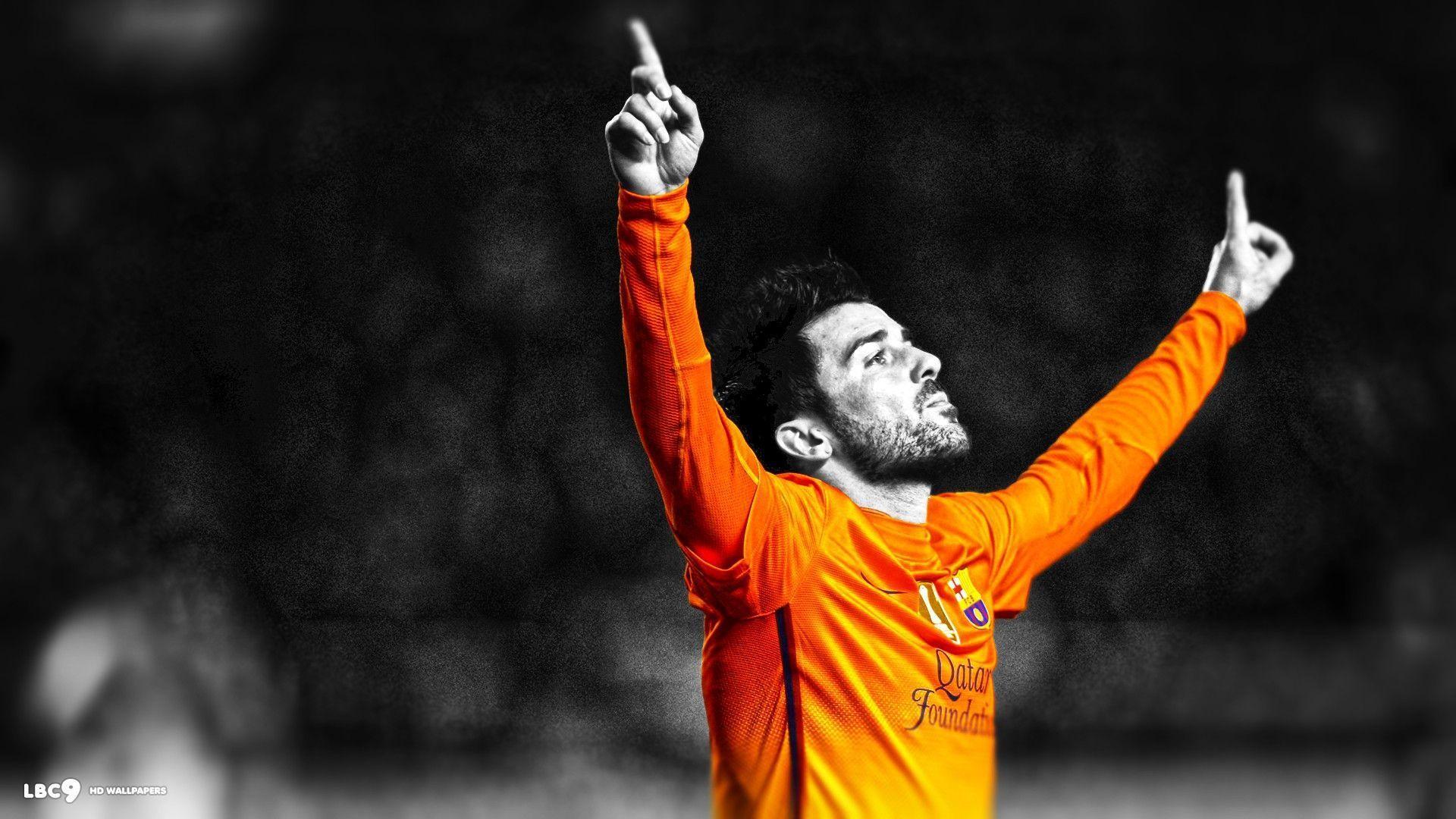 David Villa Orange Kit. Download HD Wallpaper
