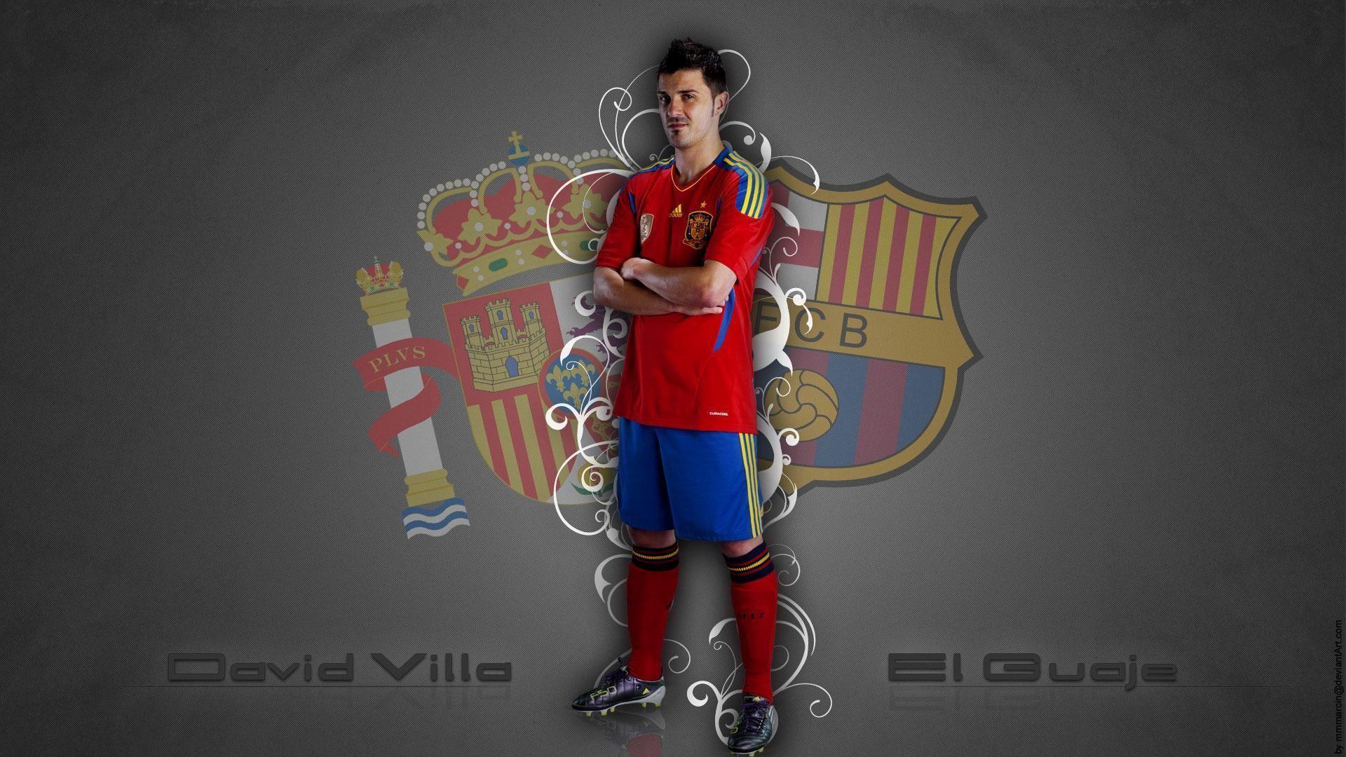 David Villa 2014 Wallpaper HD Wallpaper