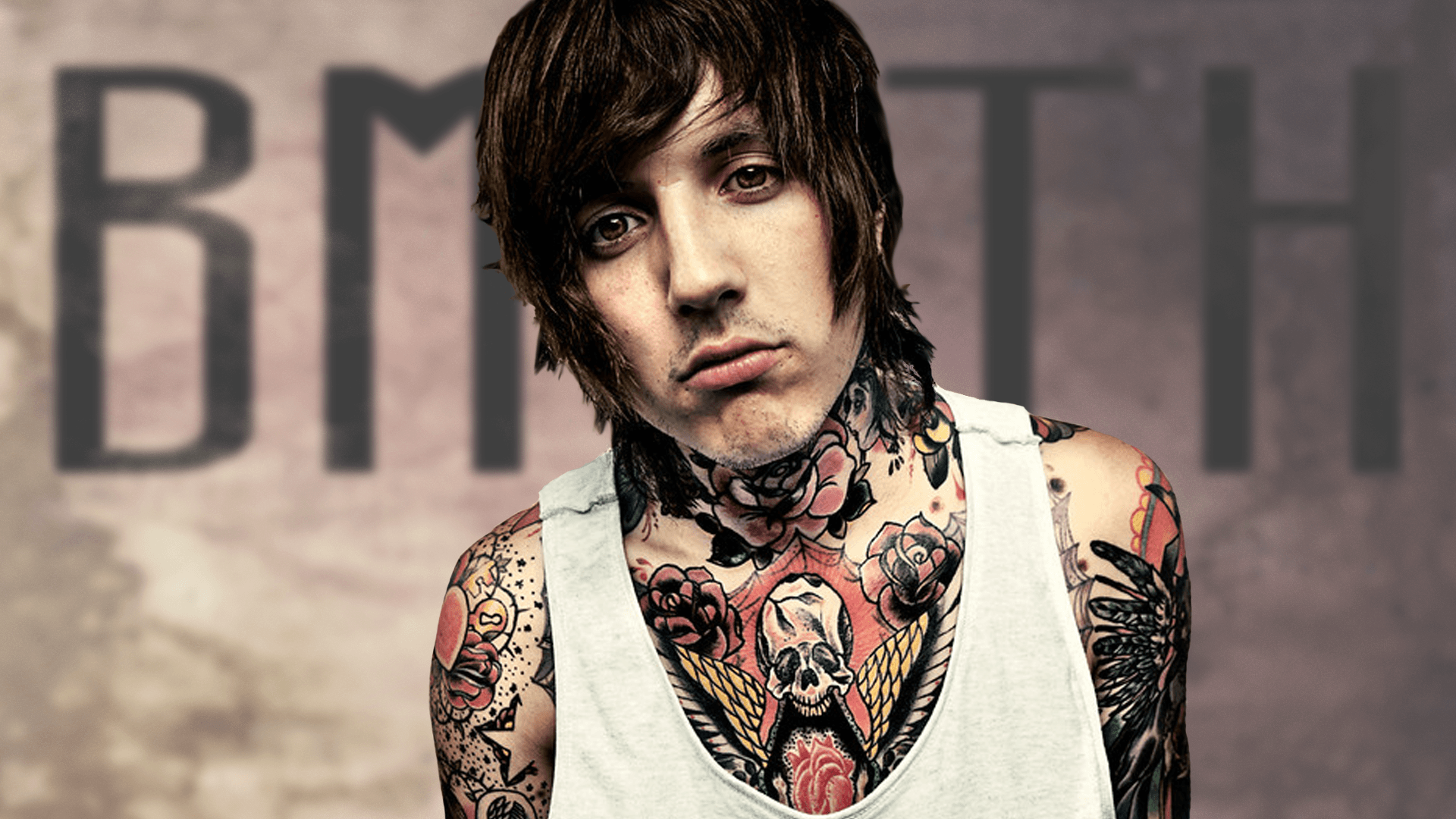 music, Bring Me The Horizon, Oliver Sykes, Tattoo, Men Wallpapers