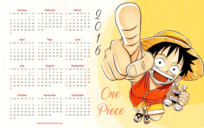 Yearly Calendar Wallpaper 2016