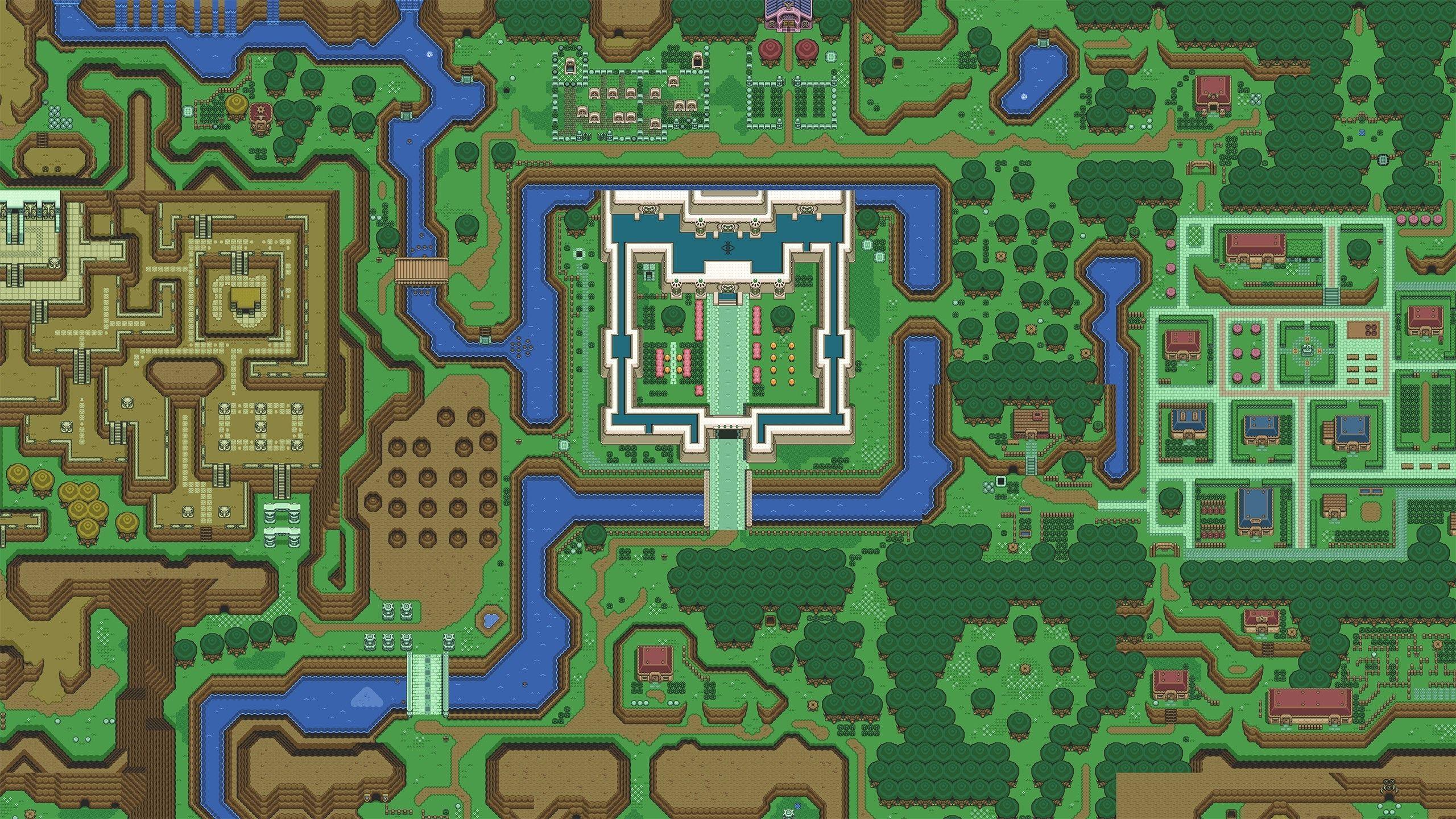 The Legend Of Zelda: A Link To The Past, Map, Video Games