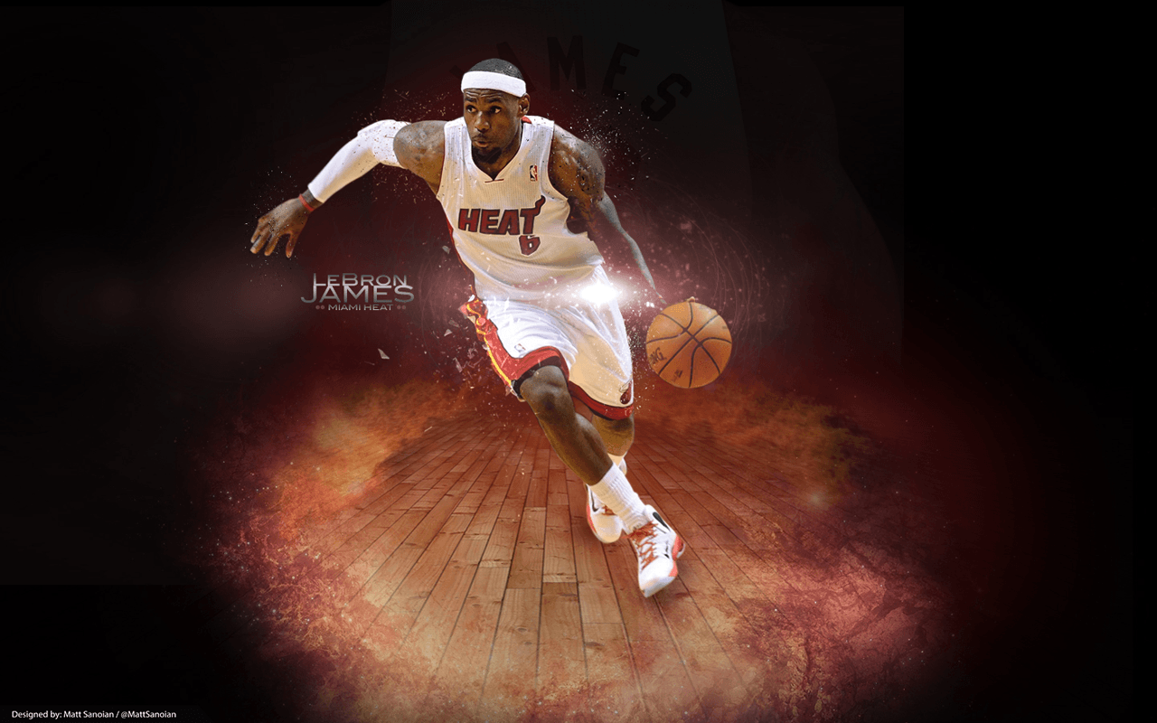LeBron James Heat NBA 2014 Wallpaper