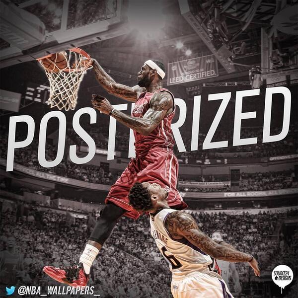 Miami Heat España on Twitter: "#Wallpaper: LeBron James dunk over