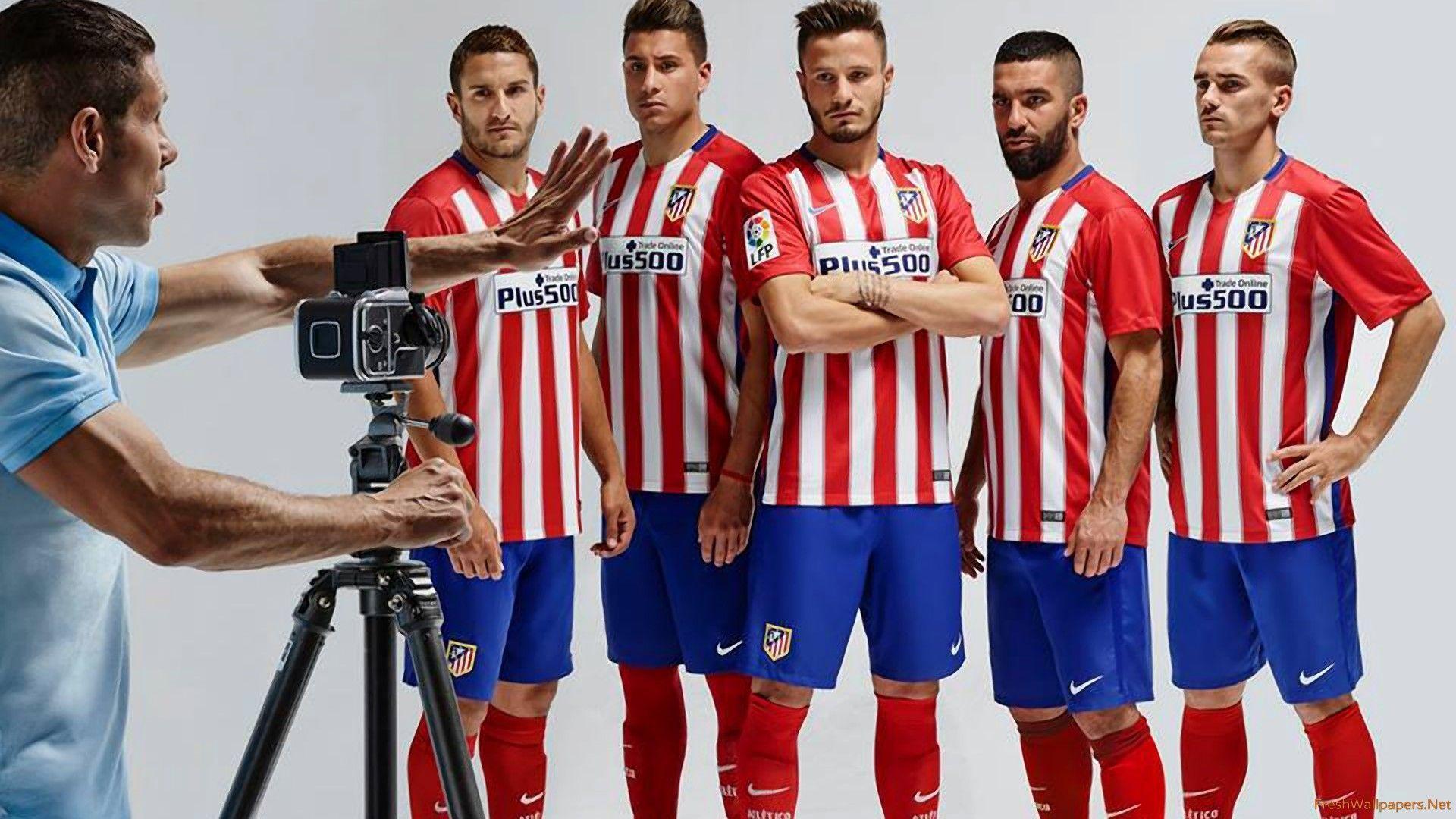 Atletico Madrid 2015 2016 Nike Home Kit Wallpaper