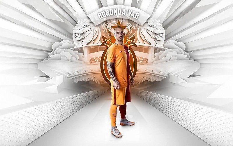 Galatasaray Wesley Sneijder 2015 2016 Nike Home Kit Wallpaper Free