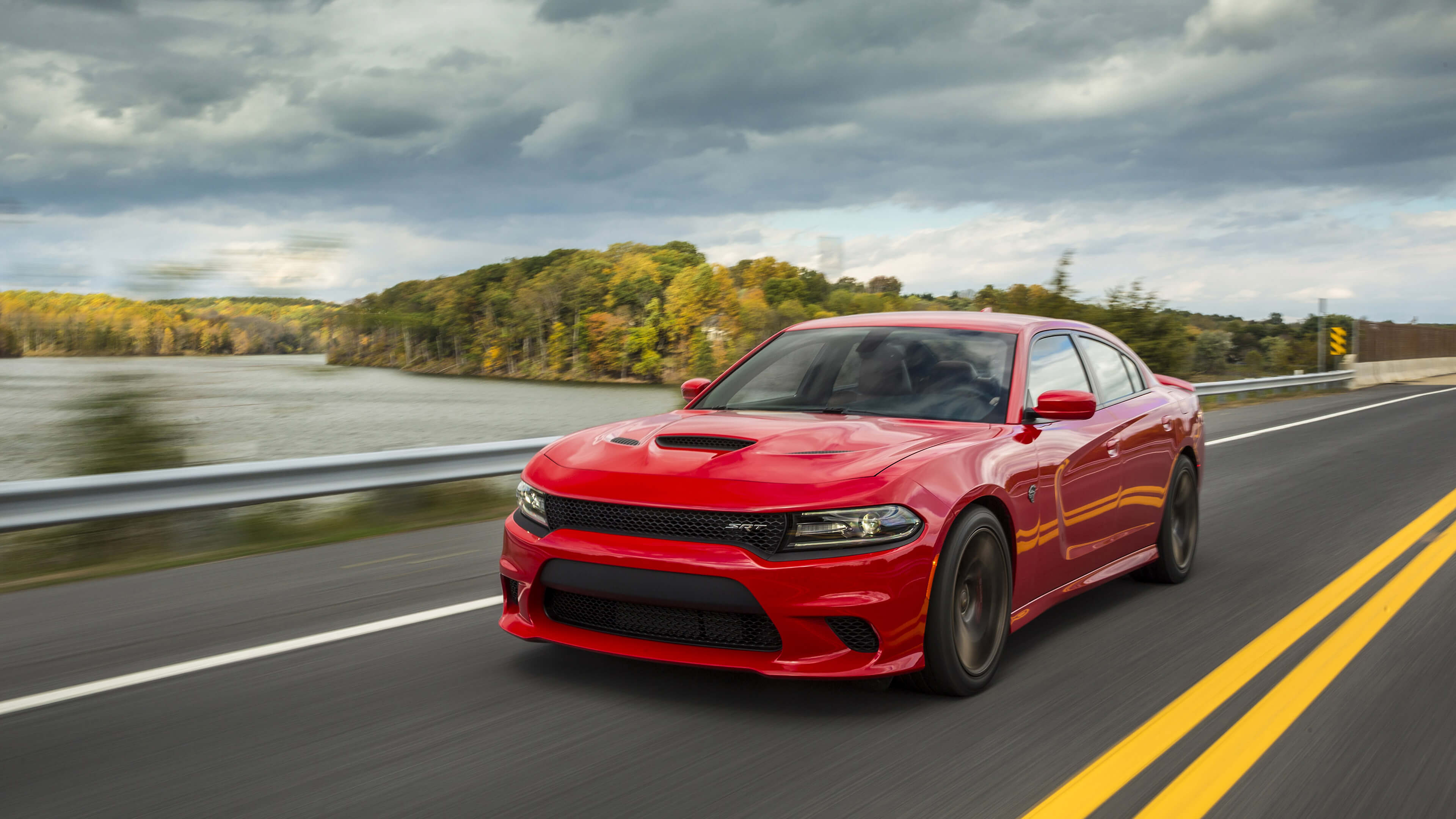 Green Dodge Challenger Hellcat R T 4K Wallpaper