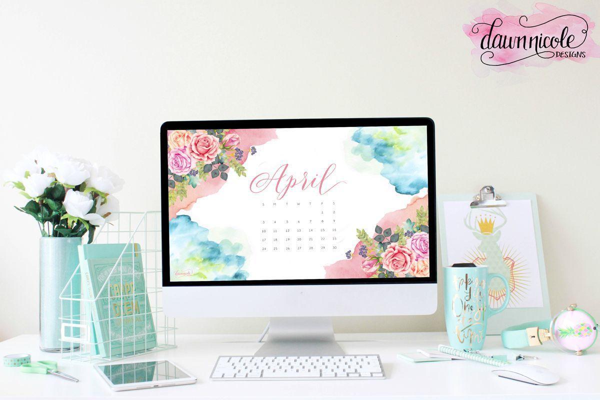April 2016 Calendar + Tech Pretties. Dawn Nicole Designs™