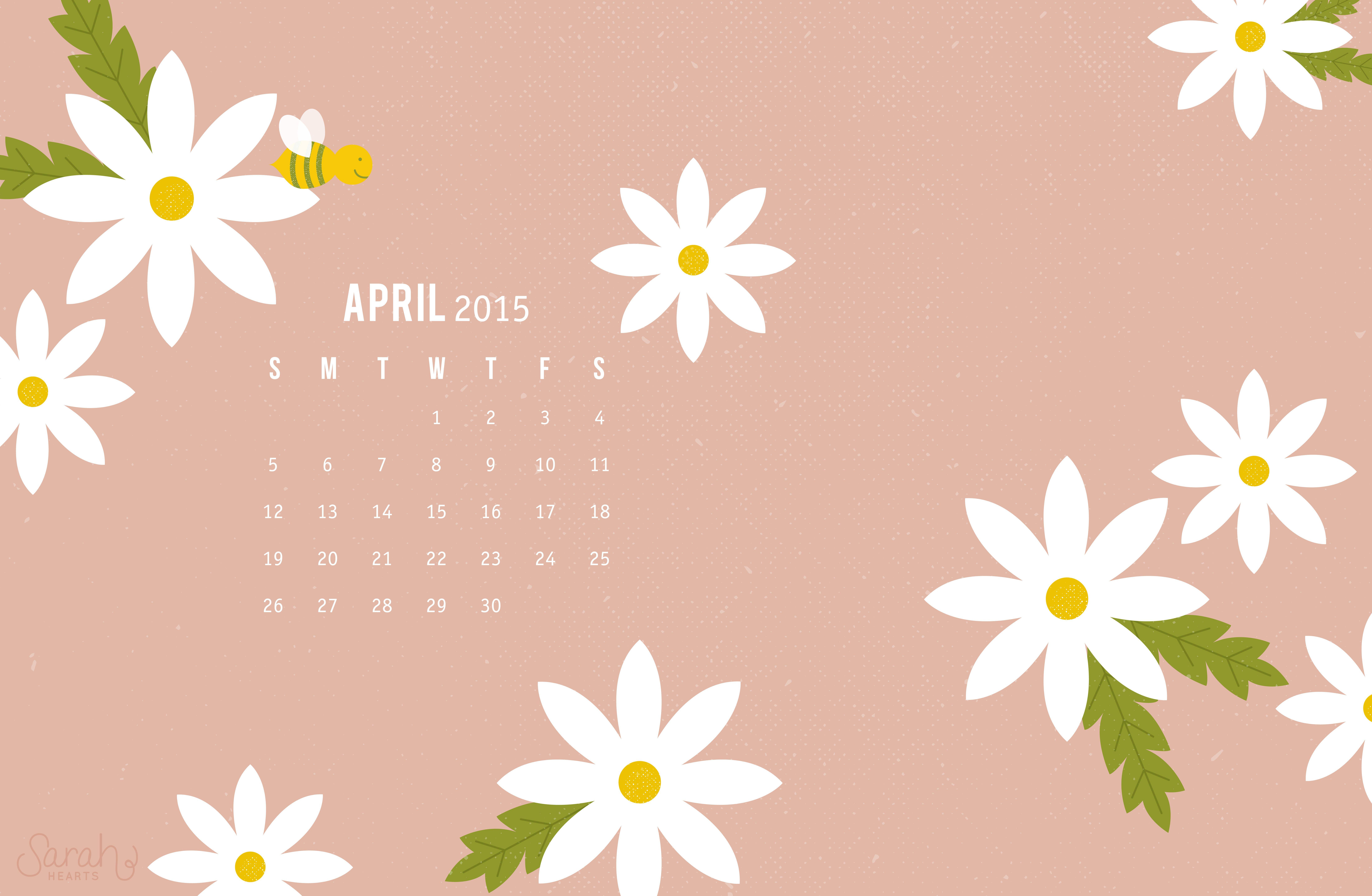 April 2015 Calendar Wallpaper