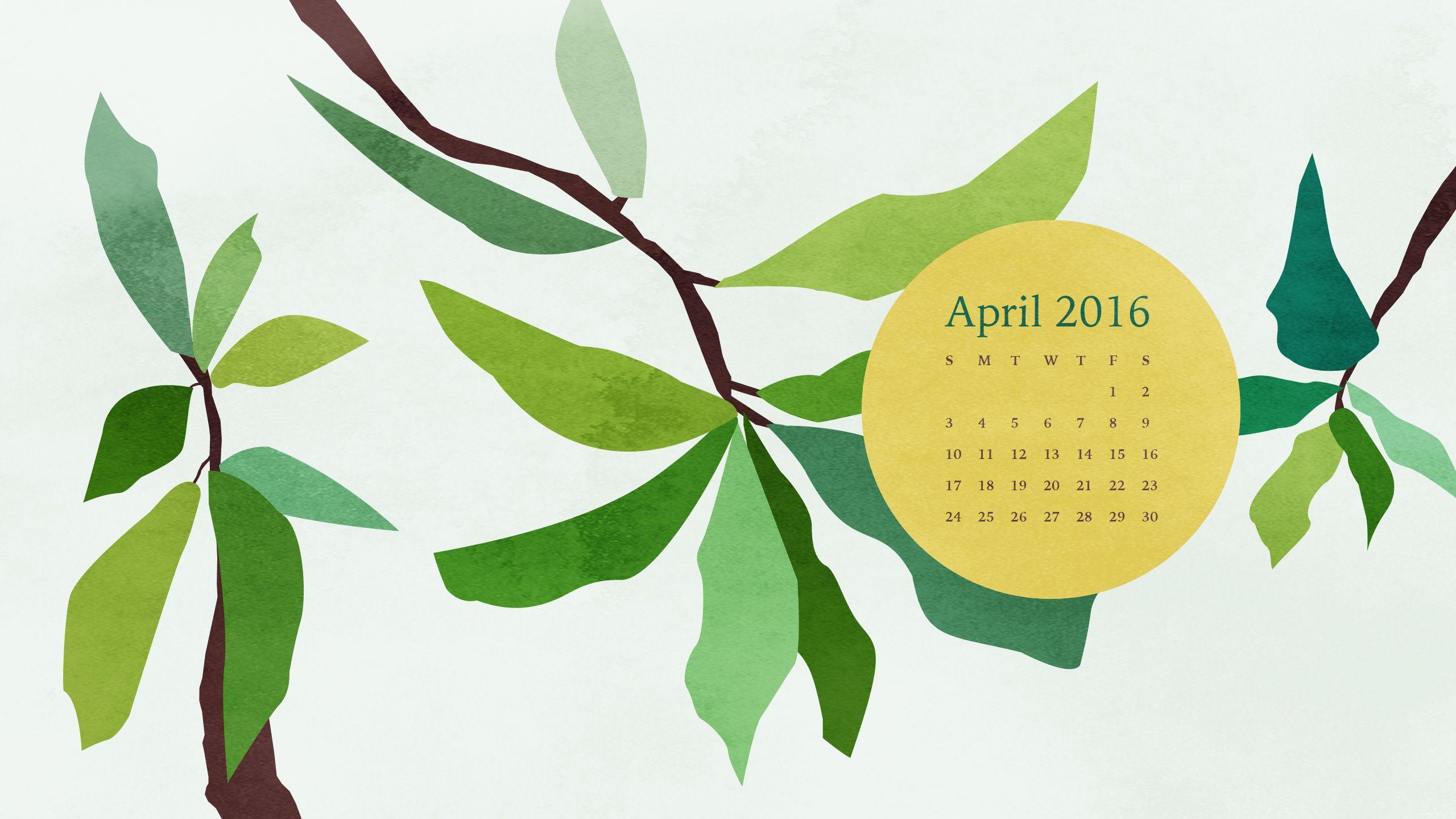 Desktop Wallpapers Calendar April 2016 - Wallpaper Cave