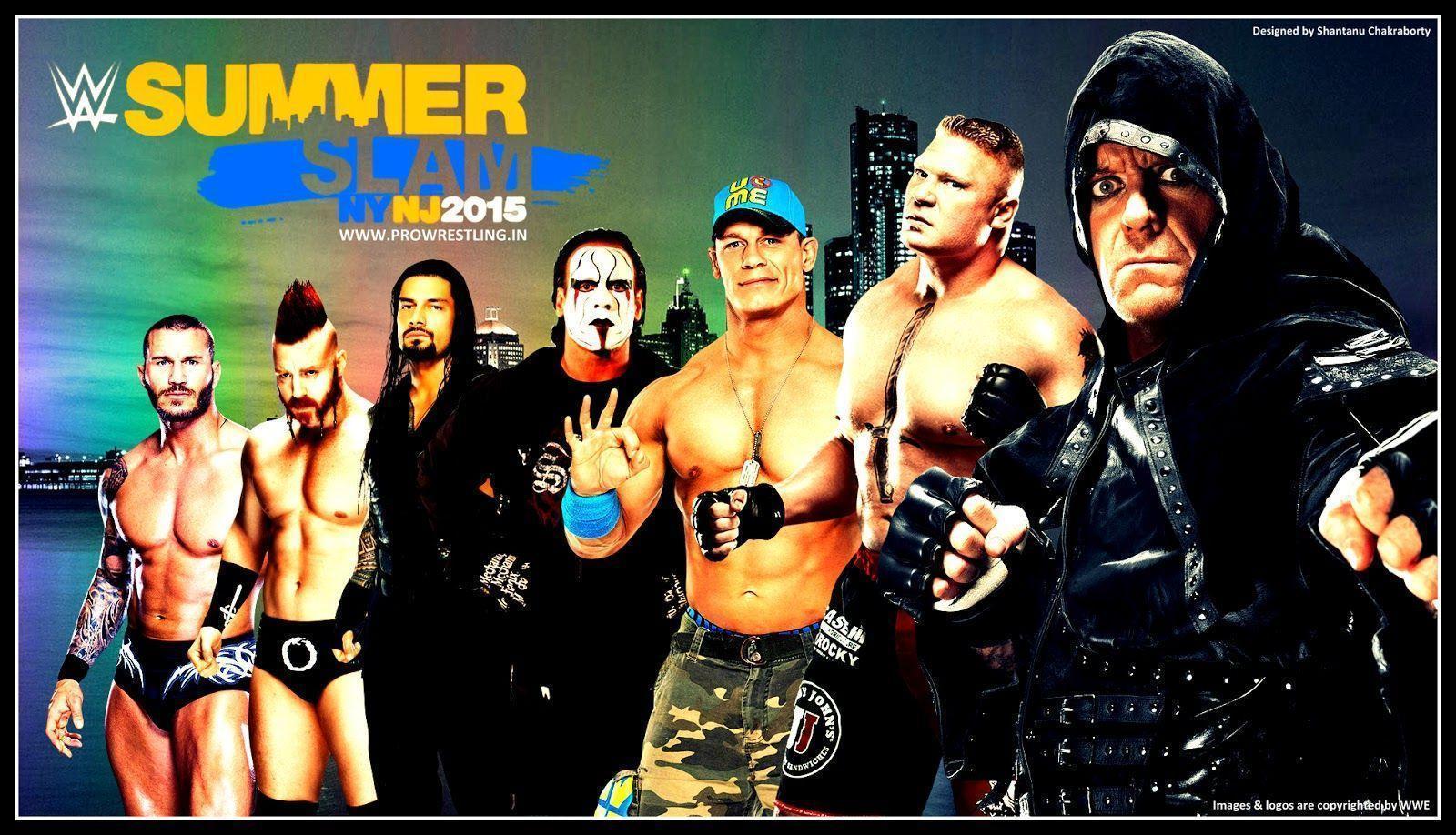 Wallpaper >> Download WWE Summerslam 2015 HQ Wallpaper