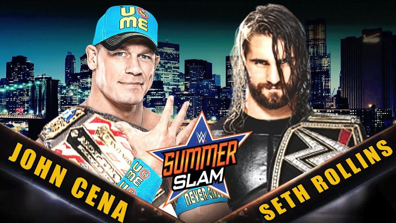 WWE Summerslam 2015 Cena vs Seth Rollins WWE World