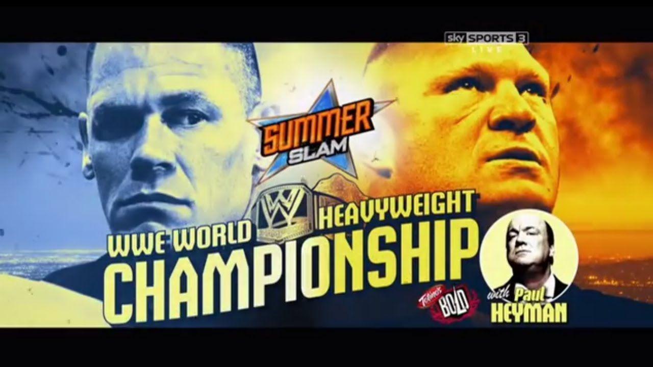 WWE Summerslam 2014 Lesnar Vs Johncena WWE World