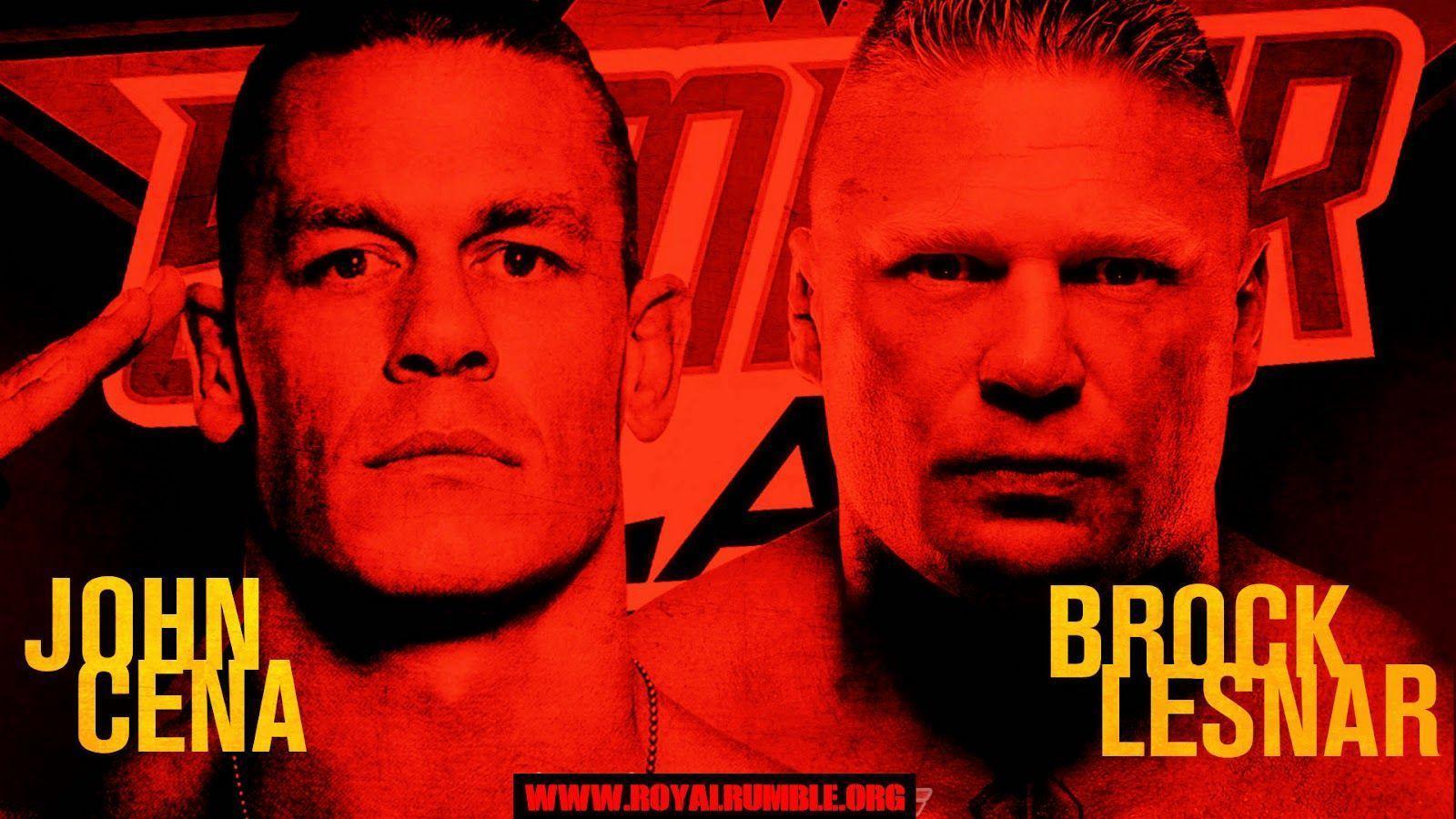 John Cena vs Brock Lesnar Wallpaper image