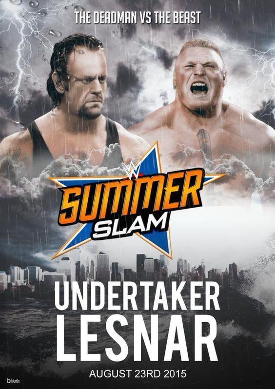WWE SummerSlam 2015 Poster Wallpaper