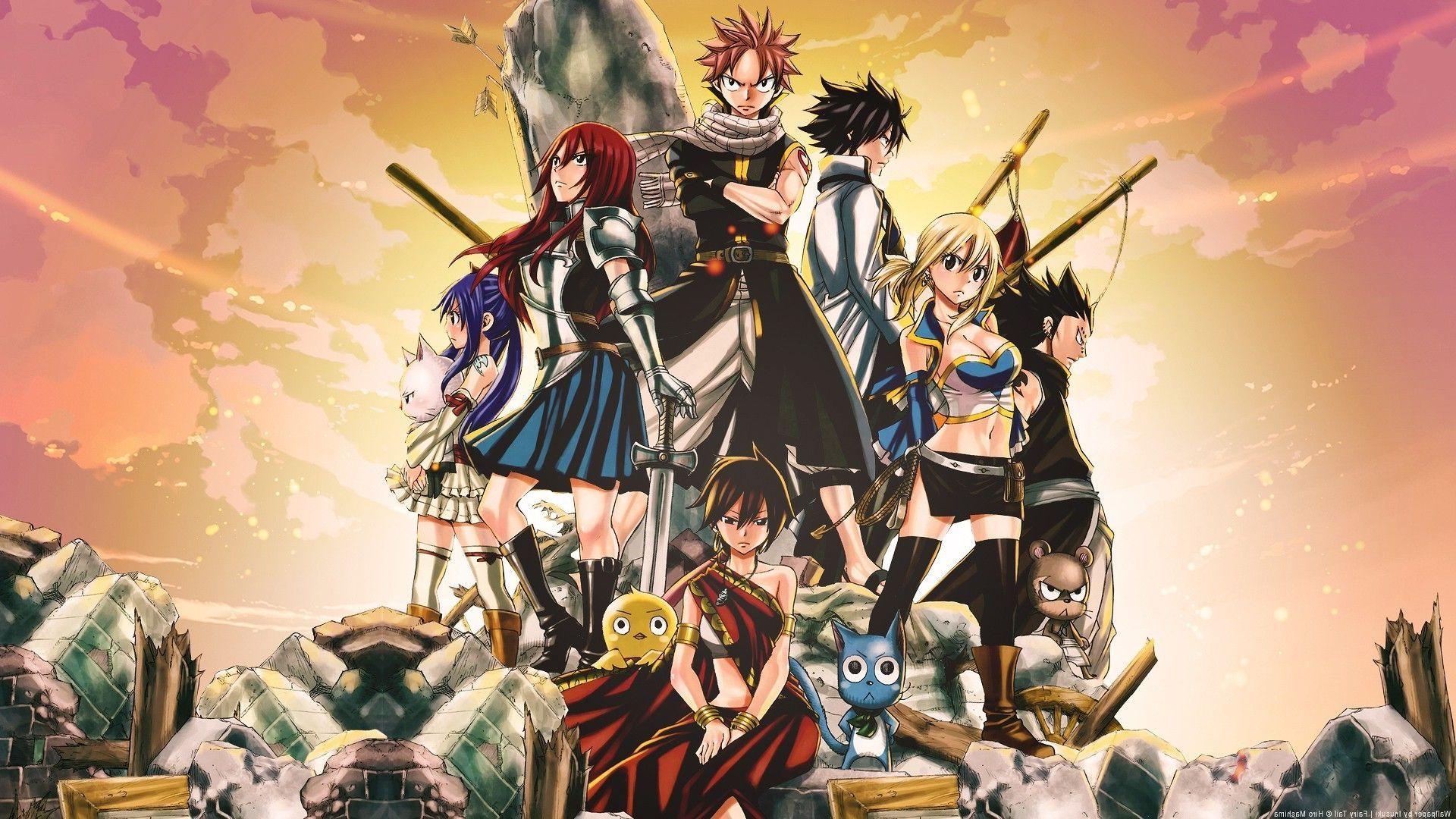 anime, Fairy Tail, Scarlet Erza, Fullbuster Gray, Dragneel Natsu