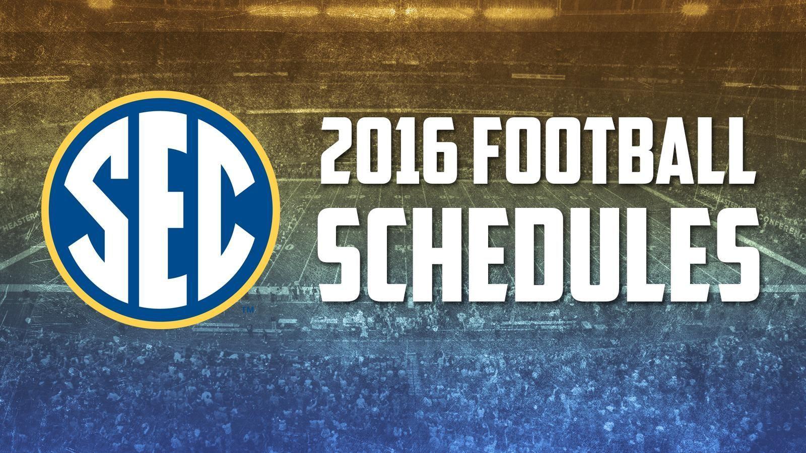 SEC announces 2016 football schedules