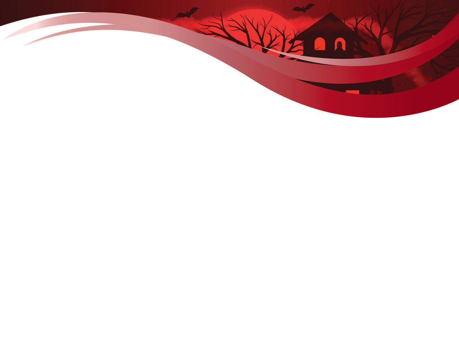 Evil Horror Powerpoint , Red PPT Background