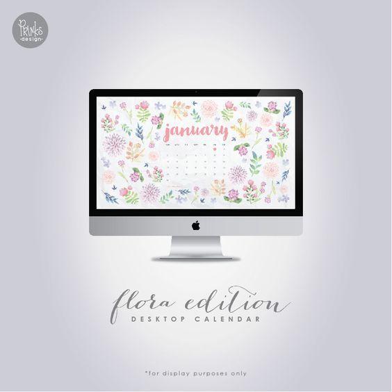 january 2016. desktop calendar 2016