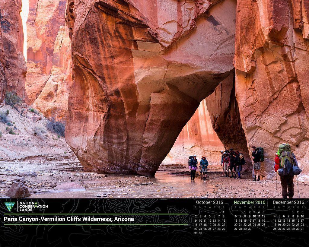 November 2016 Calendar in Honor of #conservationlands15: Desktop
