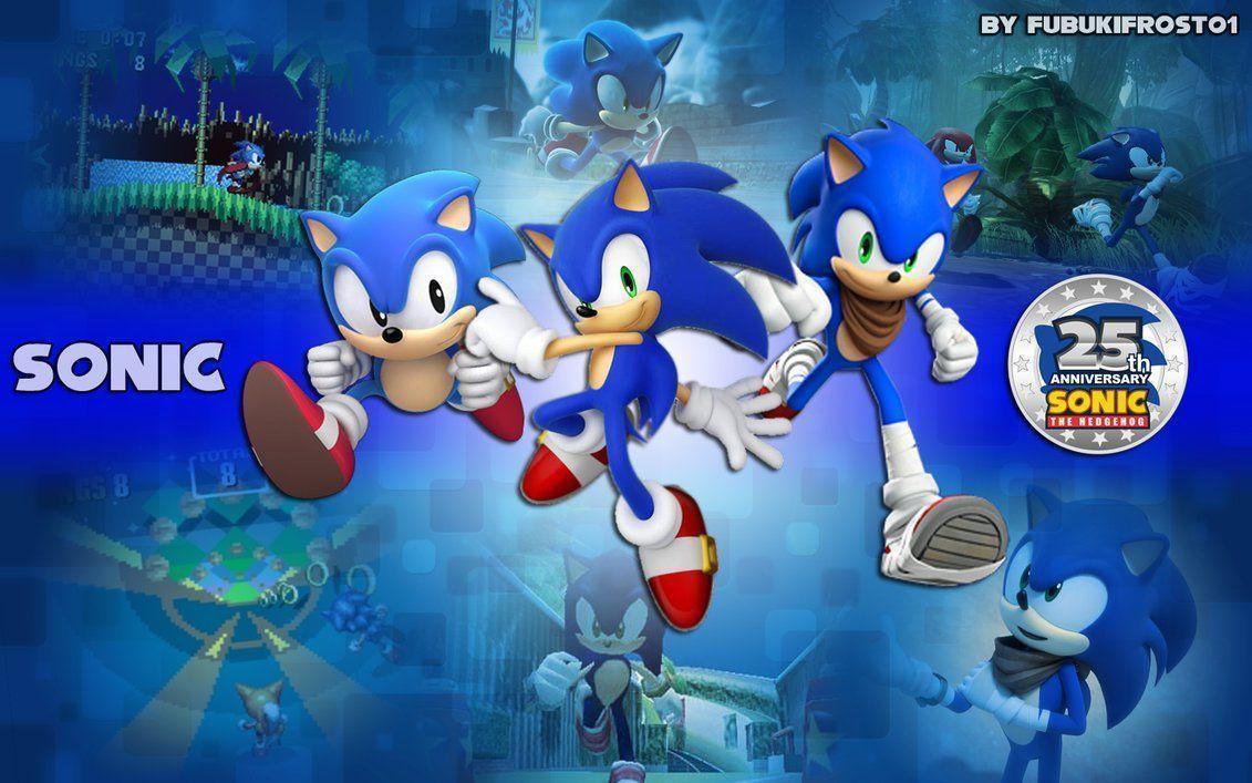 Wallpaper Sonic 25th Anniversary