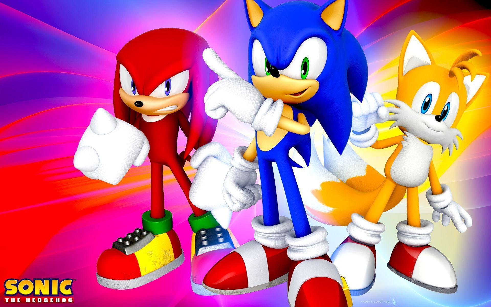 Classic Sonic The Hedgehog And Friends Wallpaper