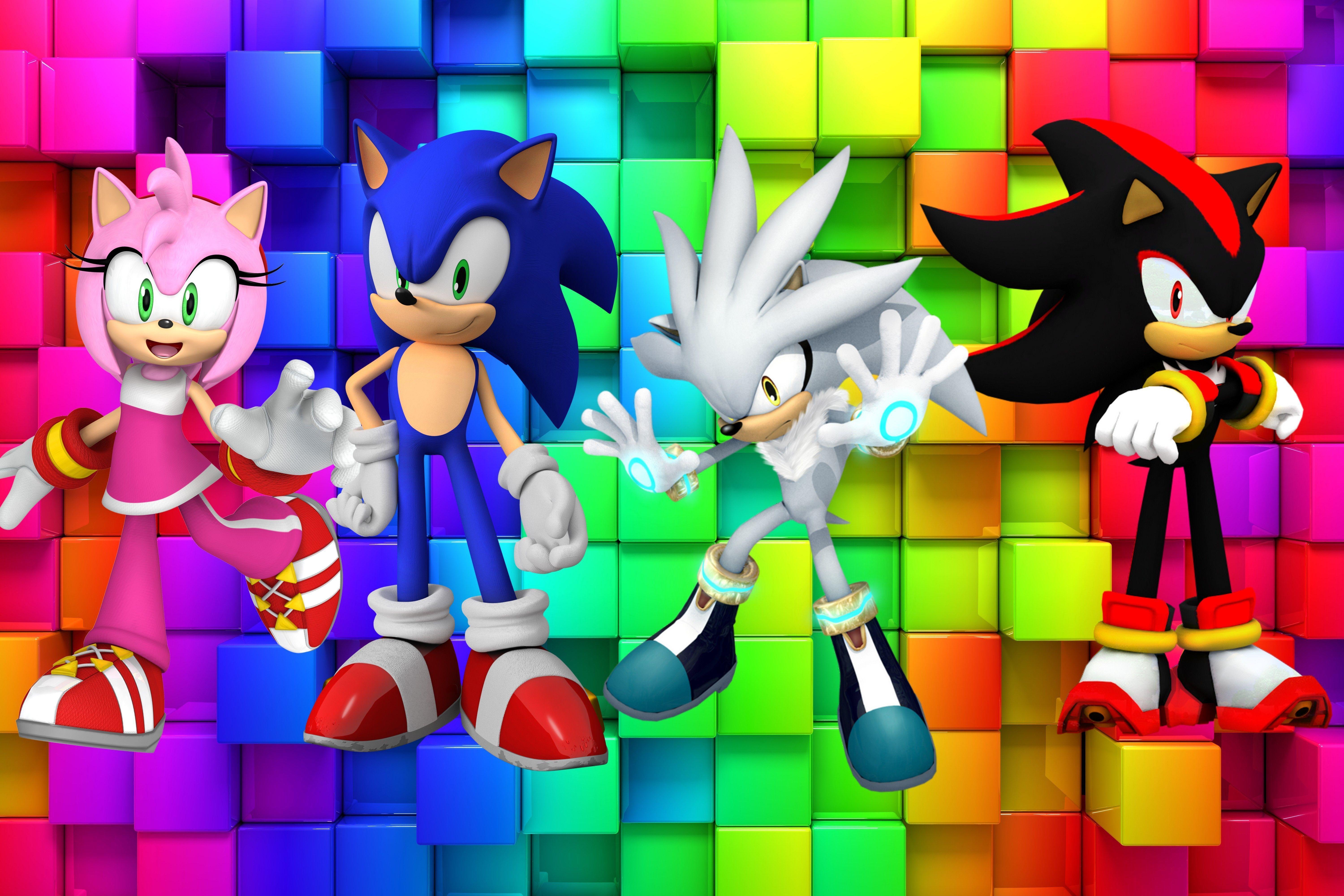 Sonic Tails and Amy Silver Shadow
