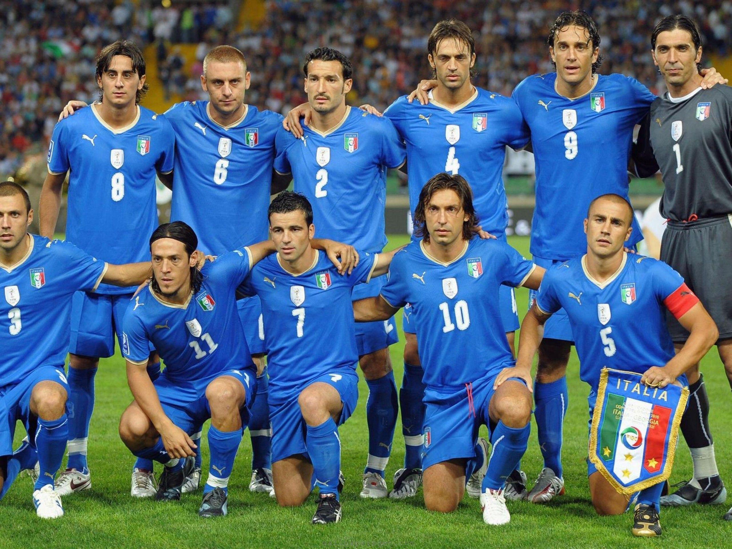Italie Voetbal Team Italy Wereldkampioenschap Voetbal Andrea