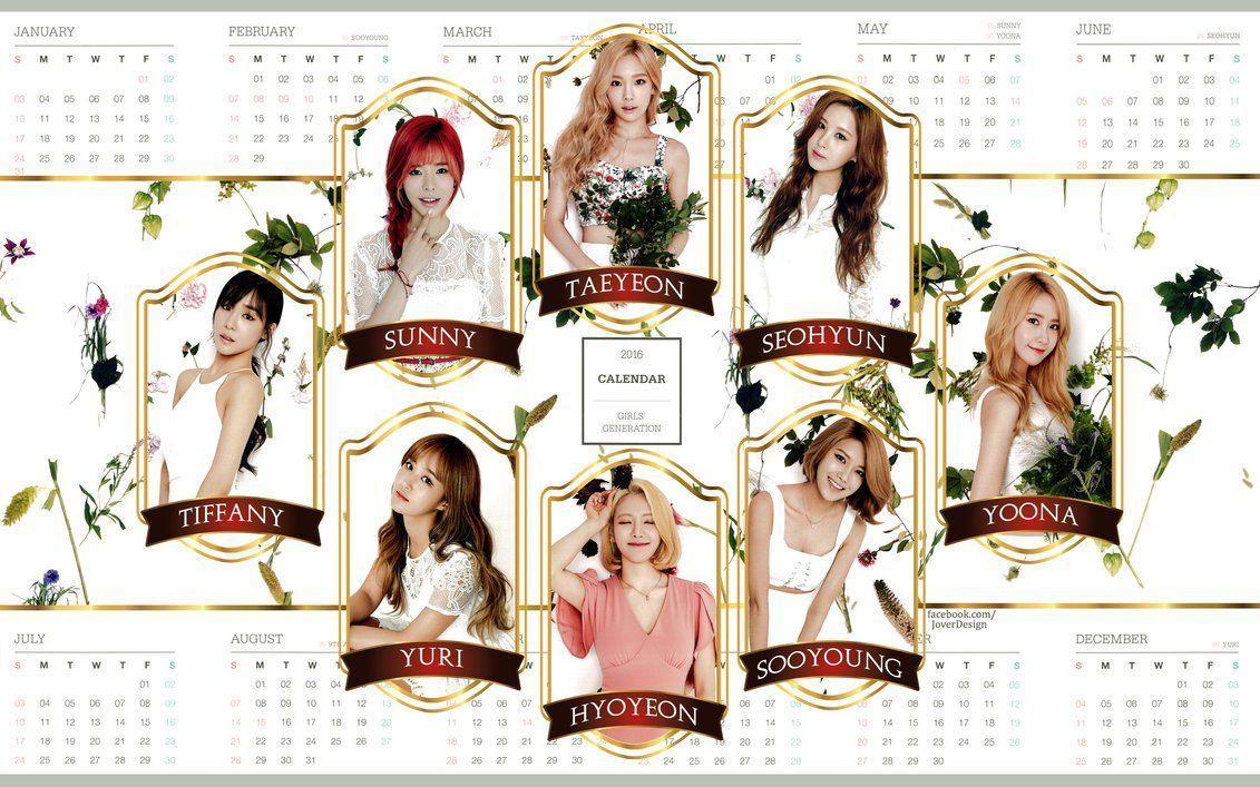 Girls Generation Calendar By Jover Design