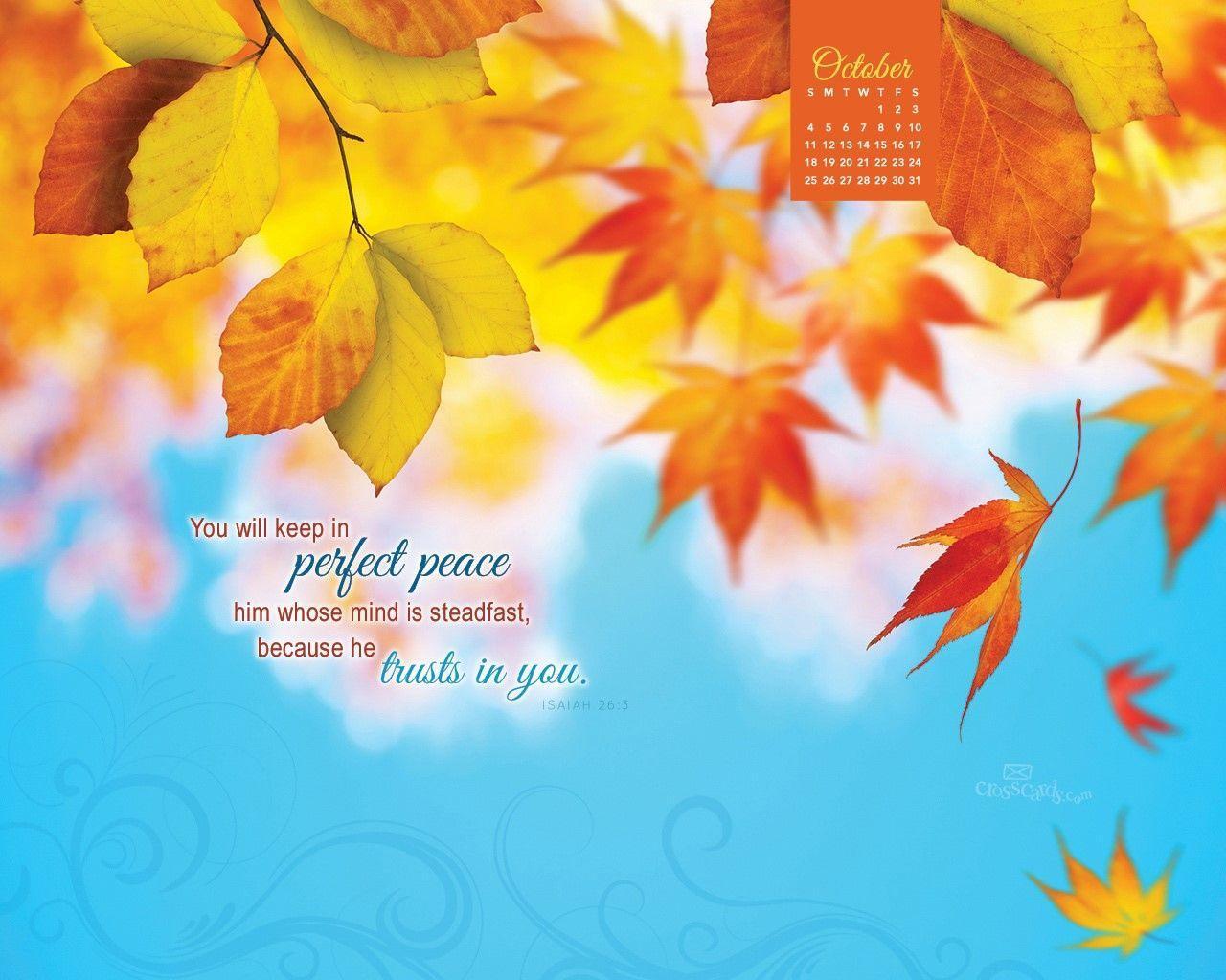 Beautiful October Desktop & Mobile Wallpaper