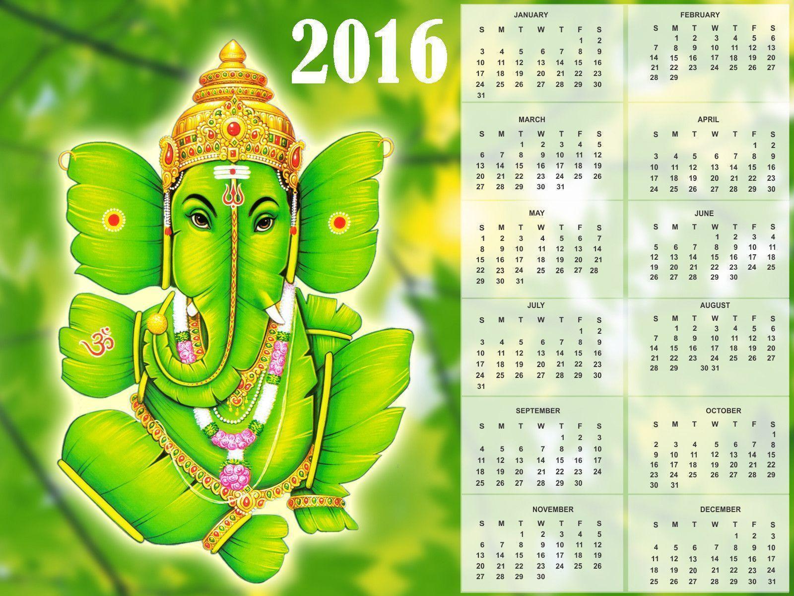 Year Calendar Wallpaper: Download Free 2016 Calendar
