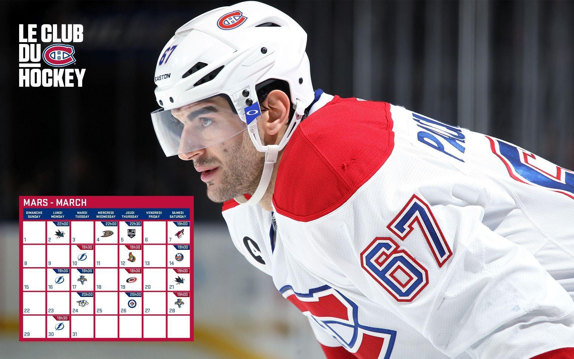 Pretty sweet wallpaper for March from the habs wesbite!