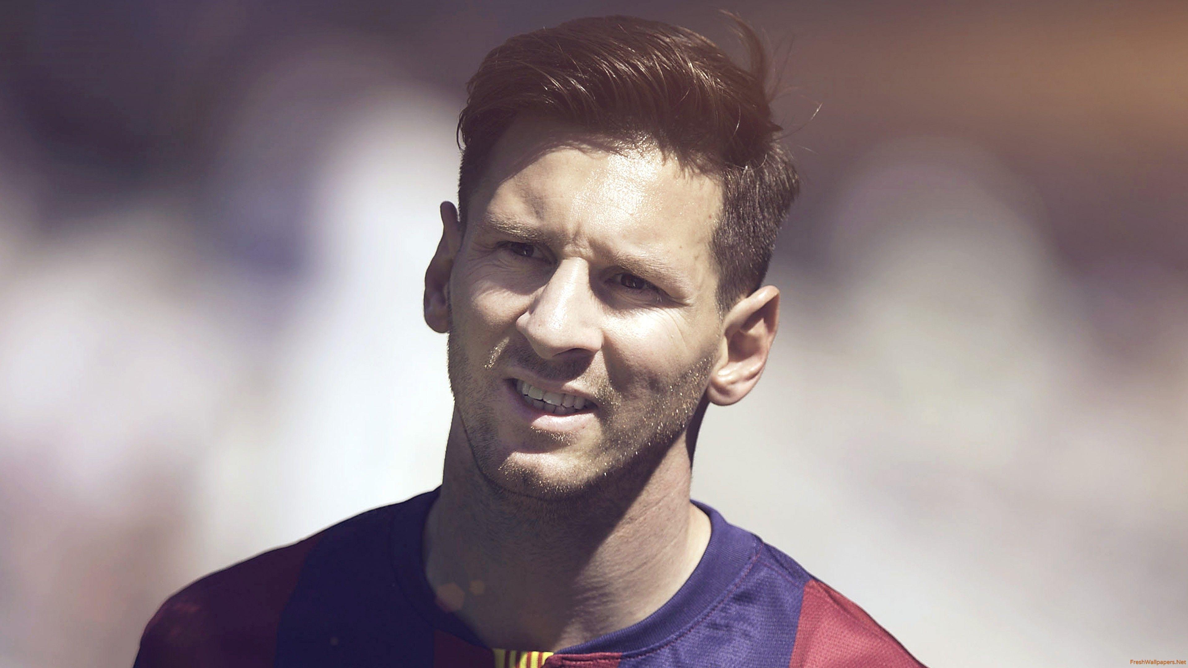 Lionel Messi 2015 Barca Hair Style 4K wallpapers