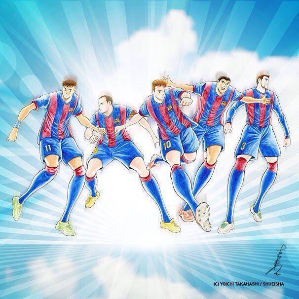 FC Barcelona Wallpaper By &;Captain Tsubasa&; Artist Yoichi