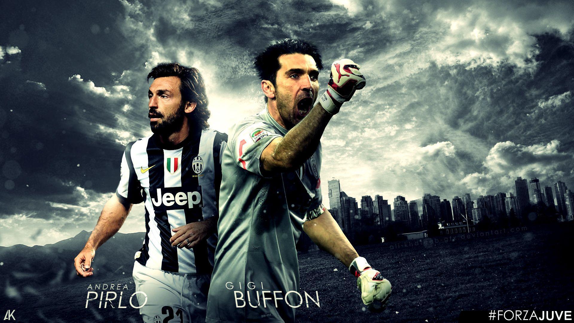 Andrea Pirlo And Gigi Buffon Juventus Wallpaper