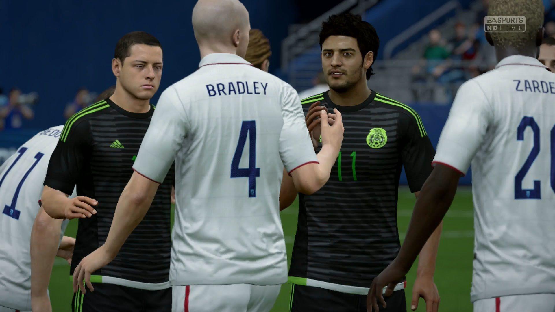 FIFA 16. United States Vs Mexico Gameplay PS4 Xbox One