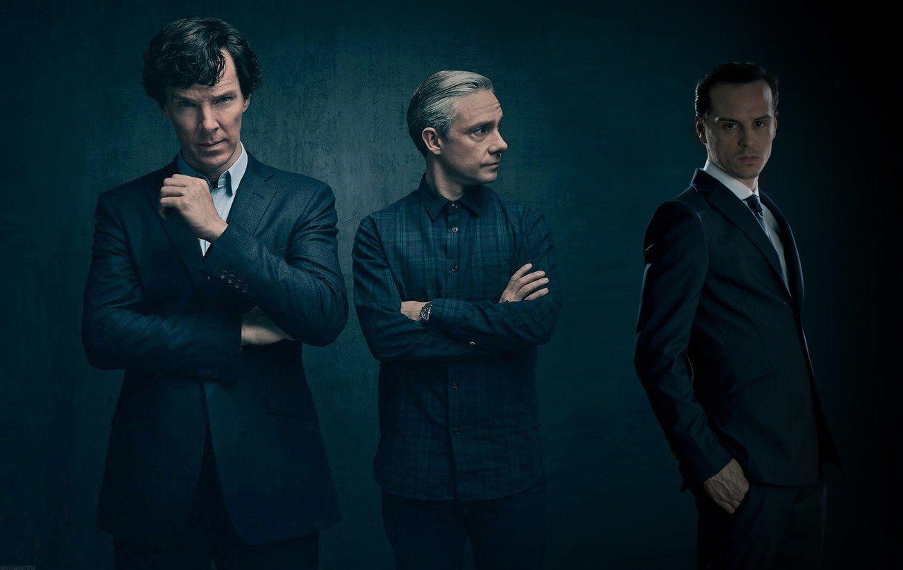 Sherlock 4 Season Benedict Cumberbatch Martin FreemanAndrew Scott