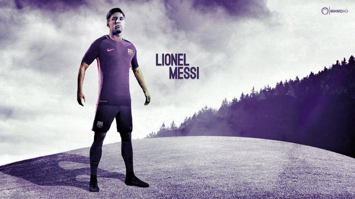 Lionel Messi 2016 2017 away kit wallpaper