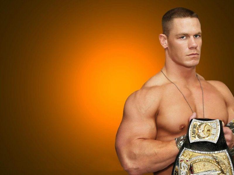John Cena With His WWE Championship Belt wallpaper