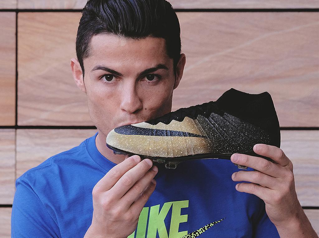 Cristiano Ronaldo Presents Ballon d&;Or and Nike Mercurial CR7 Rare