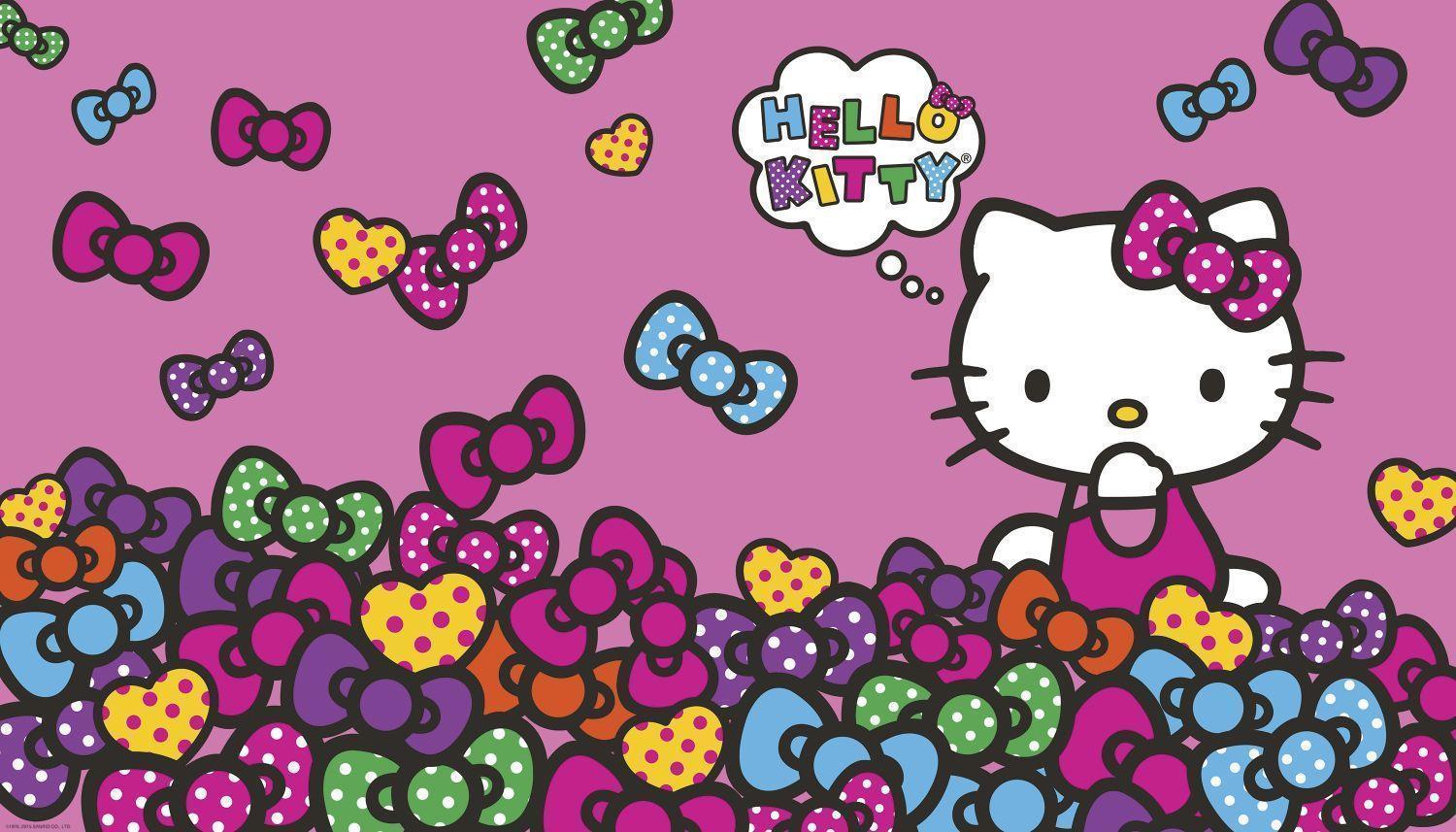 Hello Kitty® Bow-‐tastic XL Sized Wallpaper Mural, Popular
