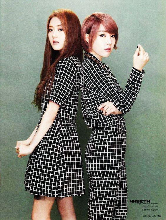 Gayoon and Jiyoon // CeCi Thailand. Korean Magazine Pictorials
