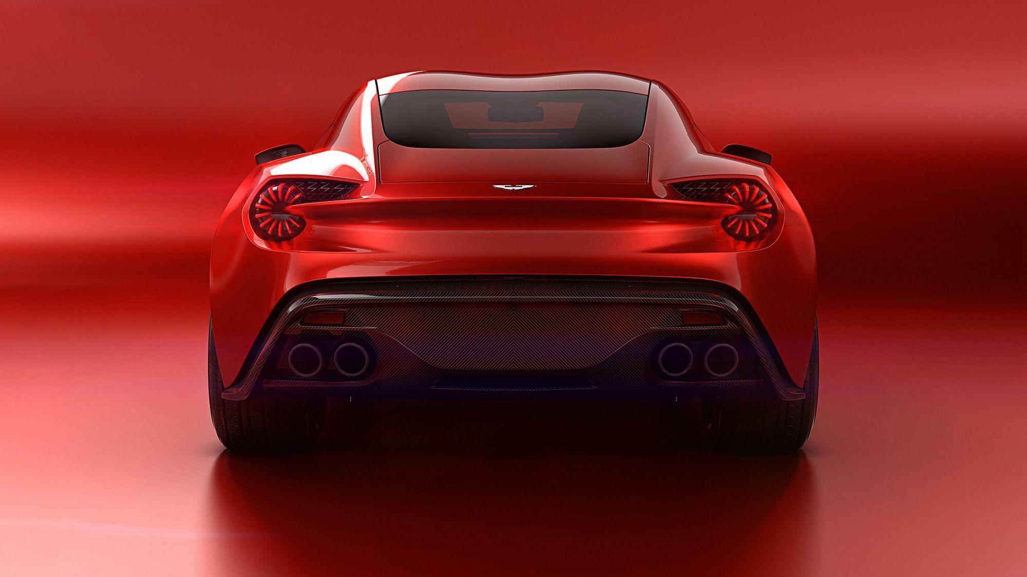 Aston Martin Vanquish Zagato Concept Background Wallpaper