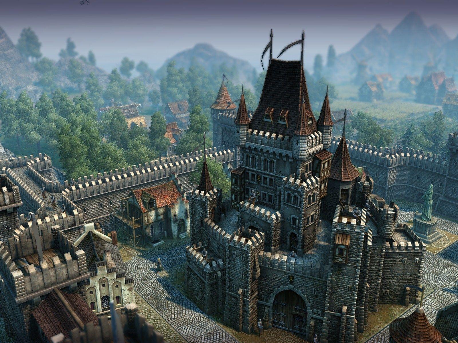 Games, Minecraft, Castel, Minecraft Castel Wallpaper