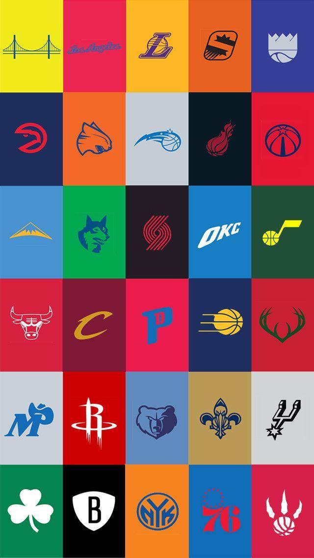 I made a few adjustments to the minimalist NBA logos wallpapers